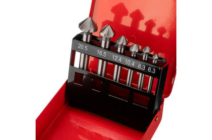 Набор зенкеров Intertool - 6,3 x 8,3 x 10,4 x 12,4 x 16,5 x 20,5 мм (6 шт.)