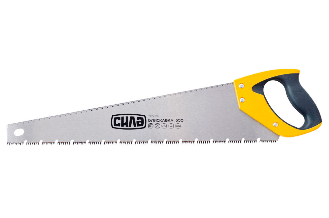 Ножовка по мокрому дереву Сила - 500 мм x 7T x 3D молния