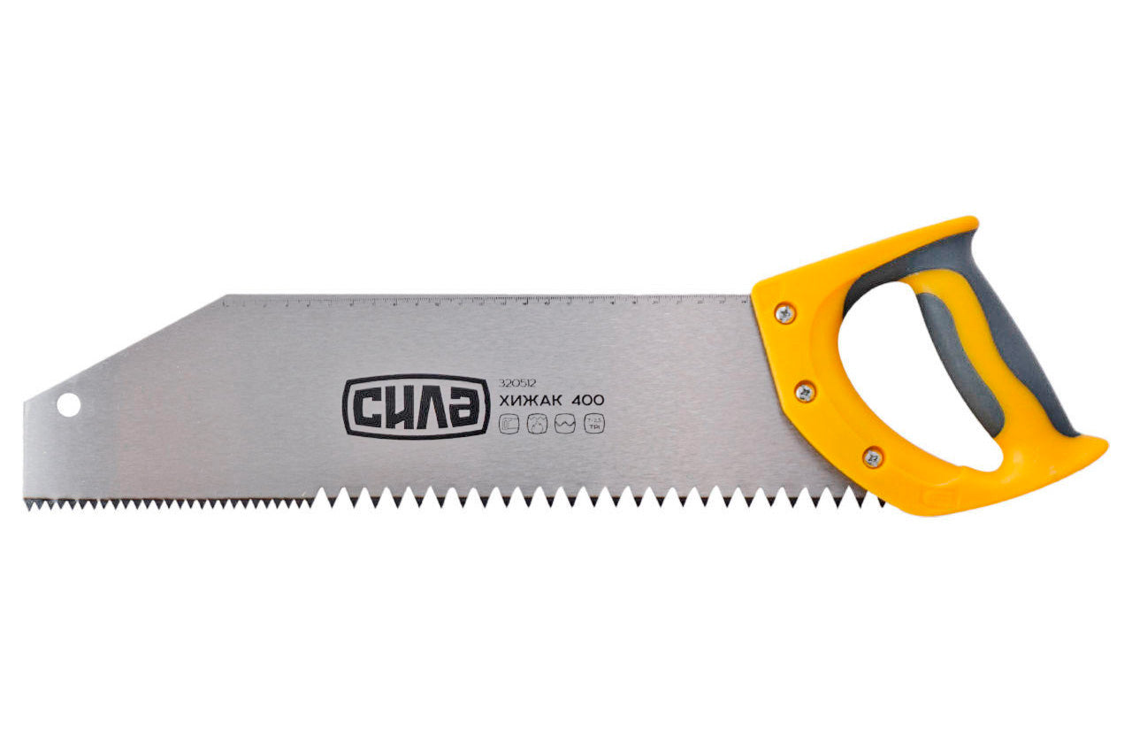 Ножовка по мокрому дереву Сила - 400 мм x 7+2,5T x 2D хищник