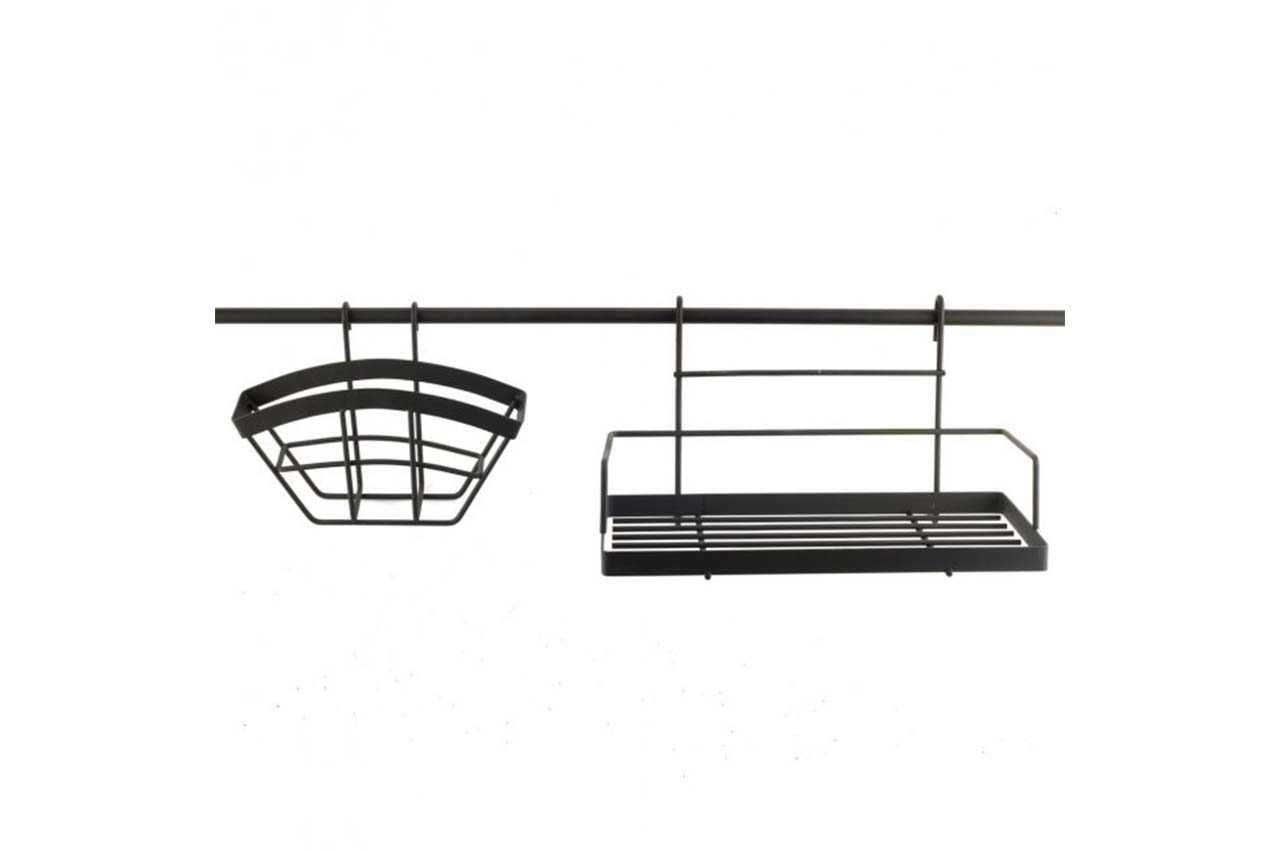 Набор полок кухонных с рейлингом Kamille - 2 x 780 мм 16 ед.