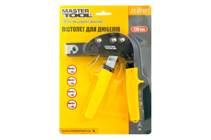 Пистолет для дюбелей молли Mastertool - 170 мм x М3 x М4 x М5 x М6