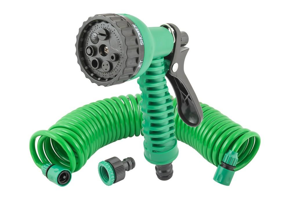 Набор для полива Mastertool - 1 пистолет x 1 адаптер x 2 коннектора x 1 шланг (5 шт.)