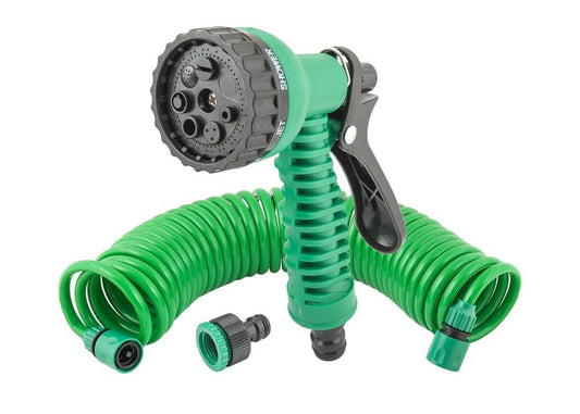 Набор для полива Mastertool - 1 пистолет x 1 адаптер x 2 коннектора x 1 шланг (5 шт.)