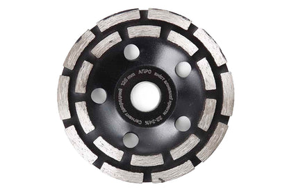 Чашка алмазная шлифовальная Apro - 125 мм 22-24% сегмент двухрядный