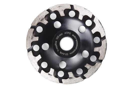 Чашка алмазная шлифовальная Apro - 125 мм 22-24% T