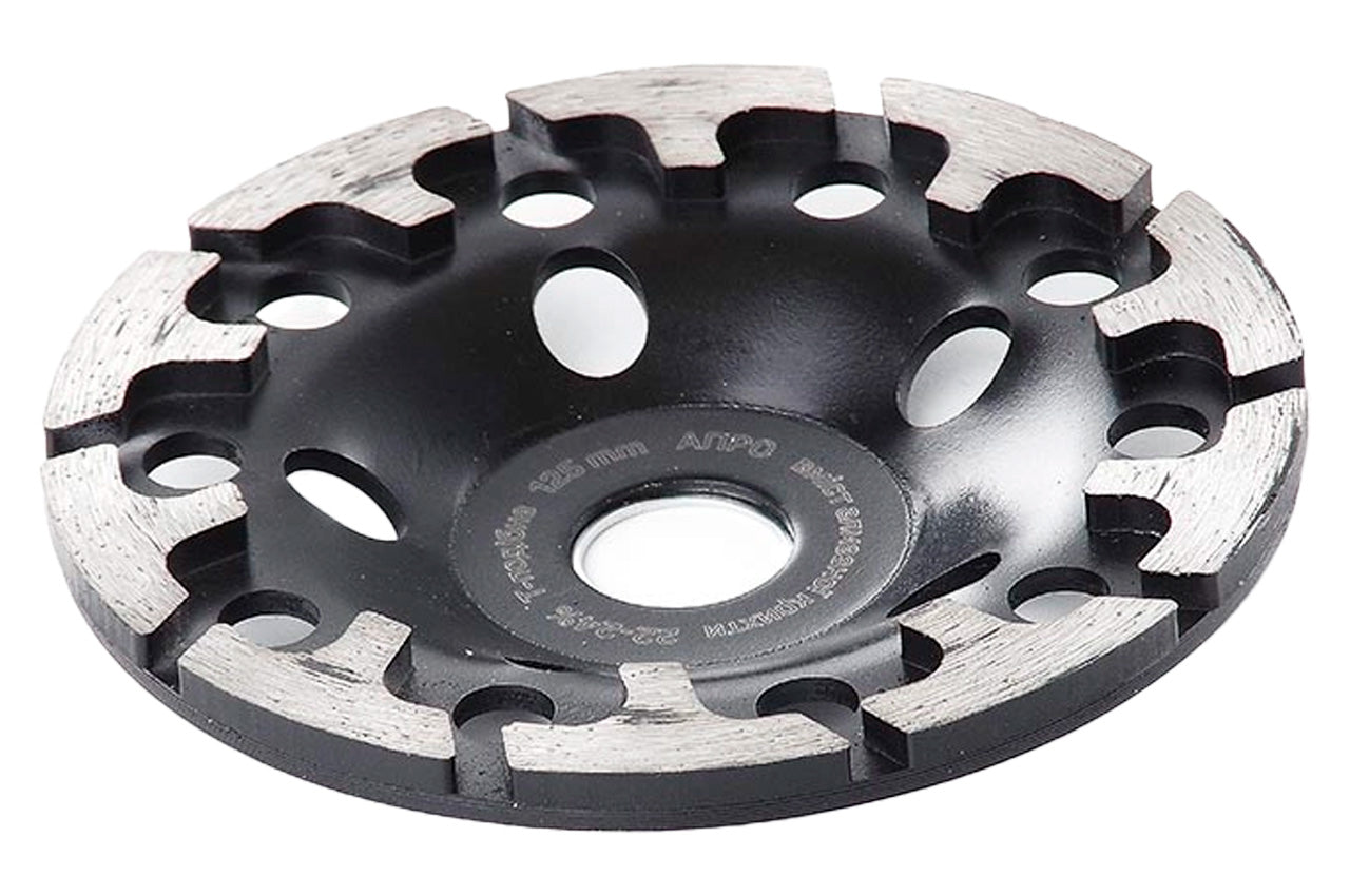 Чашка алмазная шлифовальная Apro - 125 мм 22-24% T