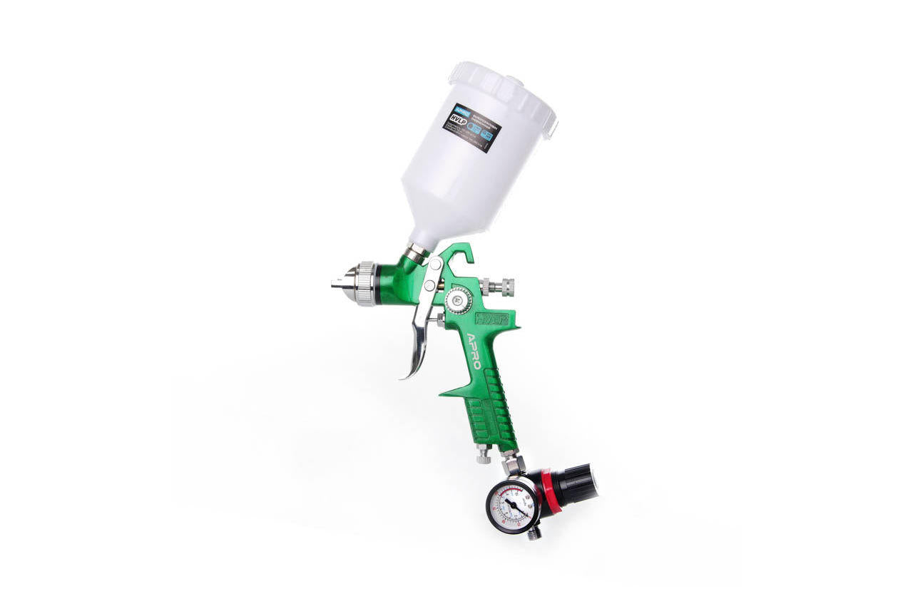 Краскопульт пневматический HVLP Apro - 600 мл x 1,4 мм ВБ пластик с редуктором
