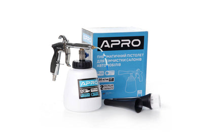 Пистолет пневматический для химчистки Apro - 1/4" x 6 бар x 1000 мл