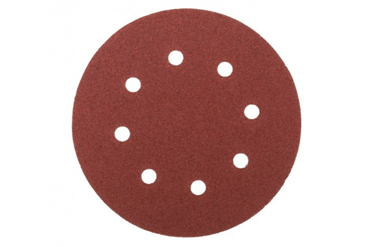 Круг шлифовальный на липучке Mastertool - 180 мм x Р60 с отверстиями (5 шт.)