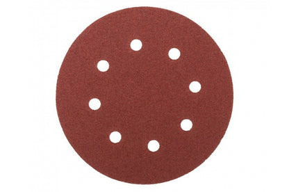 Круг шлифовальный на липучке Mastertool - 180 мм x Р60 с отверстиями (5 шт.)