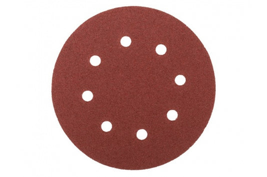 Круг шлифовальный на липучке Mastertool - 180 мм x Р60 с отверстиями (5 шт.)