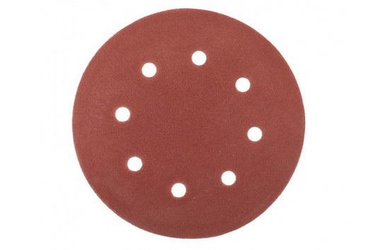 Круг шлифовальный на липучке Mastertool - 180 мм x Р80 с отверстиями (5 шт.)