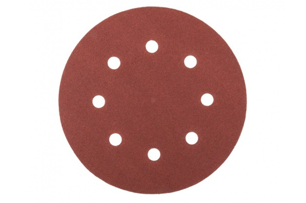 Круг шлифовальный на липучке Mastertool - 180 мм x Р100 с отверстиями (5 шт.)