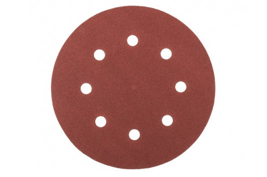 Круг шлифовальный на липучке Mastertool - 180 мм x Р100 с отверстиями (5 шт.)