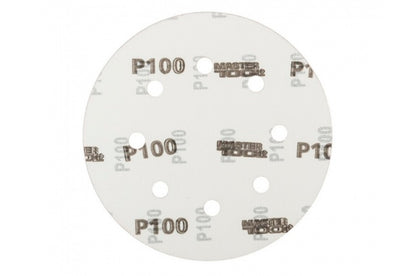 Круг шлифовальный на липучке Mastertool - 180 мм x Р100 с отверстиями (5 шт.)