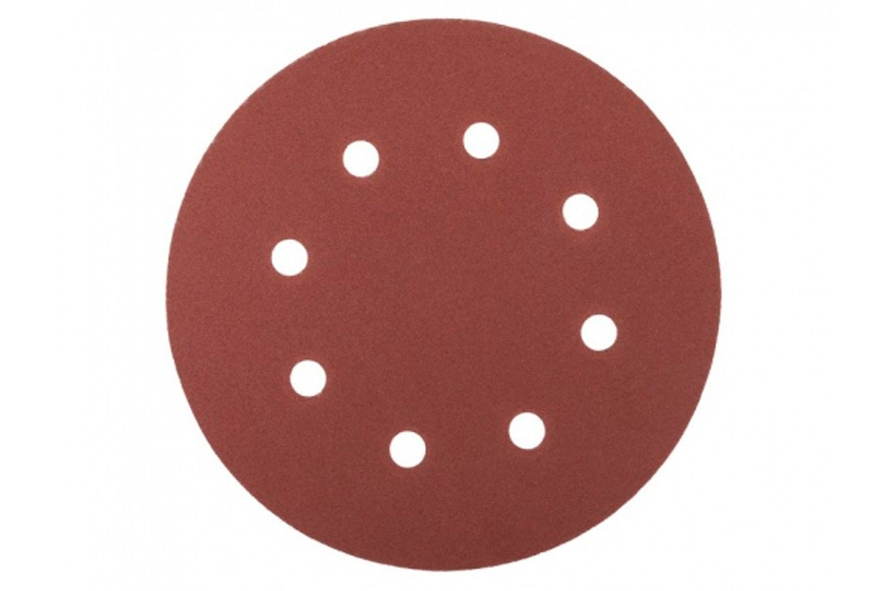 Круг шлифовальный на липучке Mastertool - 180 мм x Р120 с отверстиями (5 шт.)