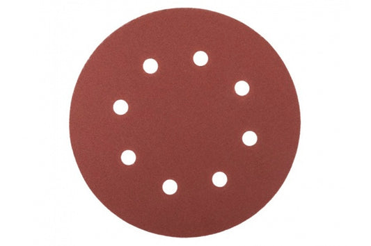 Круг шлифовальный на липучке Mastertool - 180 мм x Р120 с отверстиями (5 шт.)