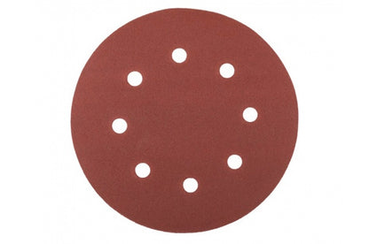 Круг шлифовальный на липучке Mastertool - 180 мм x Р150 с отверстиями (5 шт.)