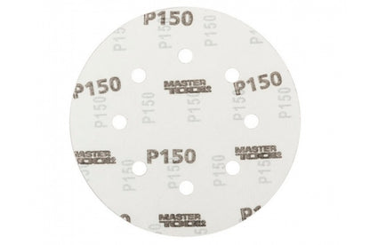 Круг шлифовальный на липучке Mastertool - 180 мм x Р150 с отверстиями (5 шт.)