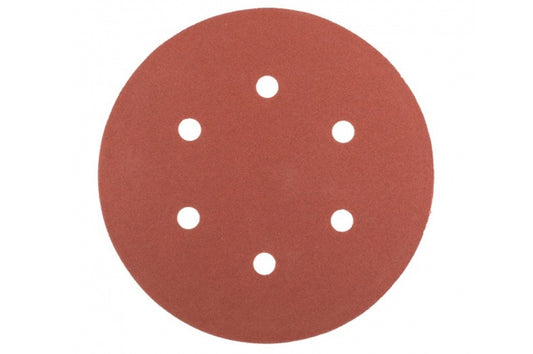 Круг шлифовальный на липучке Mastertool - 225 мм x Р100 с отверстиями (5 шт.)