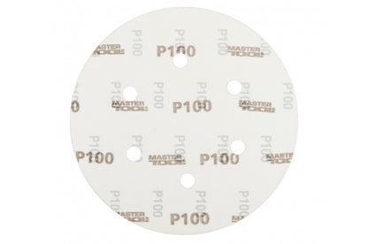 Круг шлифовальный на липучке Mastertool - 225 мм x Р100 с отверстиями (5 шт.)