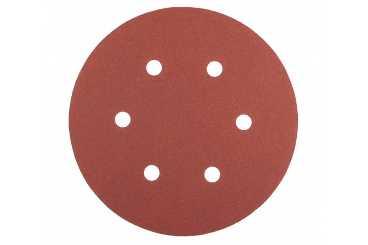 Круг шлифовальный на липучке Mastertool - 225 мм x Р120 с отверстиями (5 шт.)