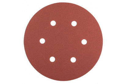 Круг шлифовальный на липучке Mastertool - 225 мм x Р120 с отверстиями (5 шт.)