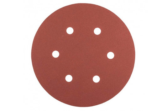Круг шлифовальный на липучке Mastertool - 225 мм x Р120 с отверстиями (5 шт.)
