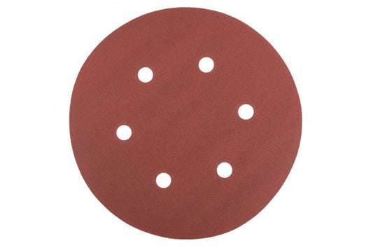 Круг шлифовальный на липучке Mastertool - 225 мм x Р150 с отверстиями (5 шт.)