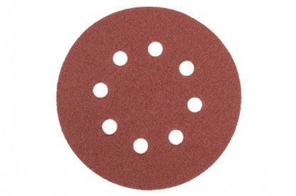 Круг шлифовальный на липучке Mastertool - 125 мм x Р80 с отверстиями (5 шт.)