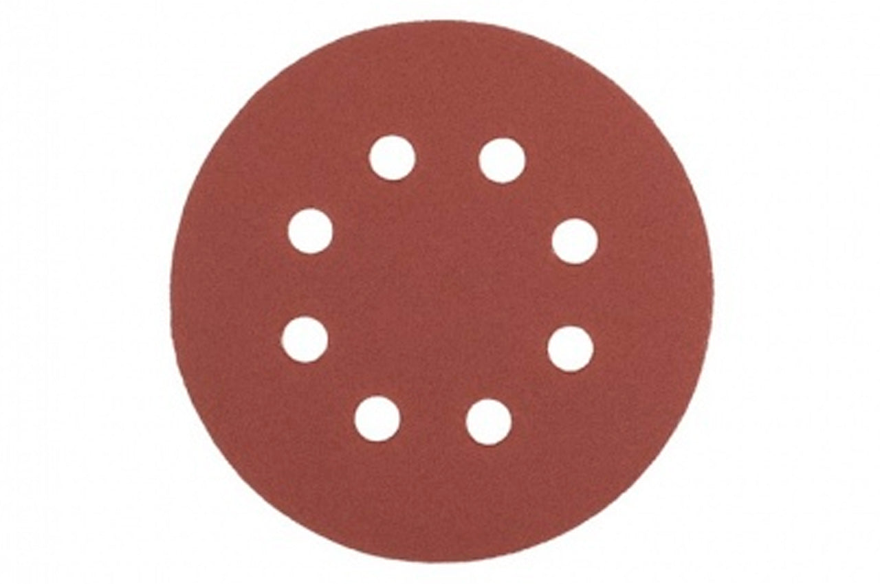 Круг шлифовальный на липучке Mastertool - 125 мм x Р150 с отверстиями (5 шт.)