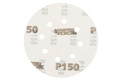 Круг шлифовальный на липучке Mastertool - 125 мм x Р150 с отверстиями (5 шт.)