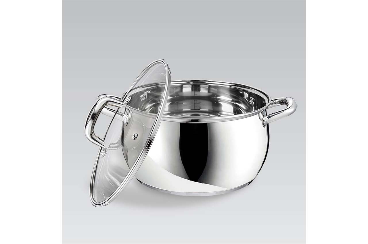 Кастрюля нержавеющая Maestro - 220 мм x 4,9 л