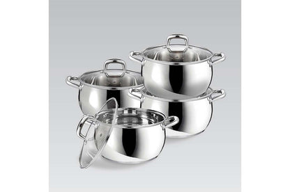 Набор посуды нержавеющий Maestro - 2 x 2,8 x 3,8 x 6,4 л (4 шт.)