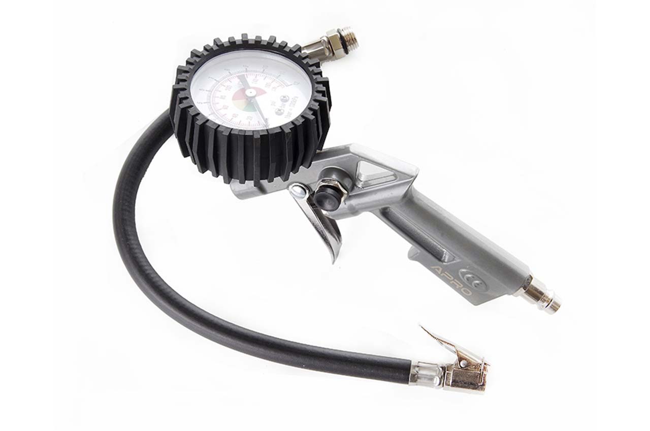 Пистолет пневматический для подкачки колес Apro - 12 бар гальван