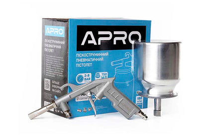 Пистолет пневматический пескоструйный Apro - 750 мл