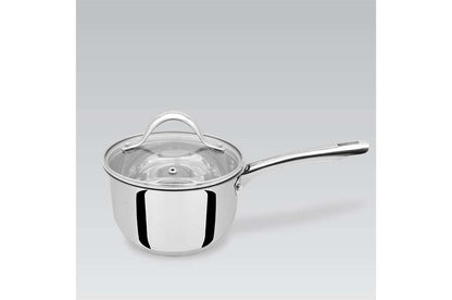 Ковш нержавеющий Maestro - 160 мм x 1,8 л с крышкой