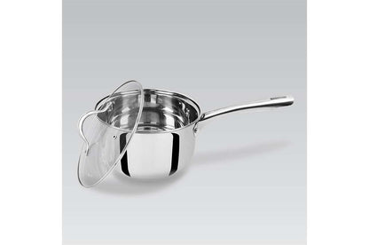 Ковш нержавеющий Maestro - 160 мм x 1,8 л с крышкой