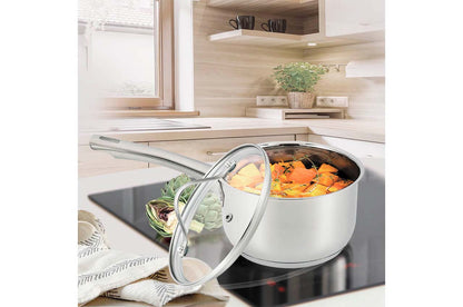 Ковш нержавеющий Maestro - 160 мм x 1,8 л с крышкой