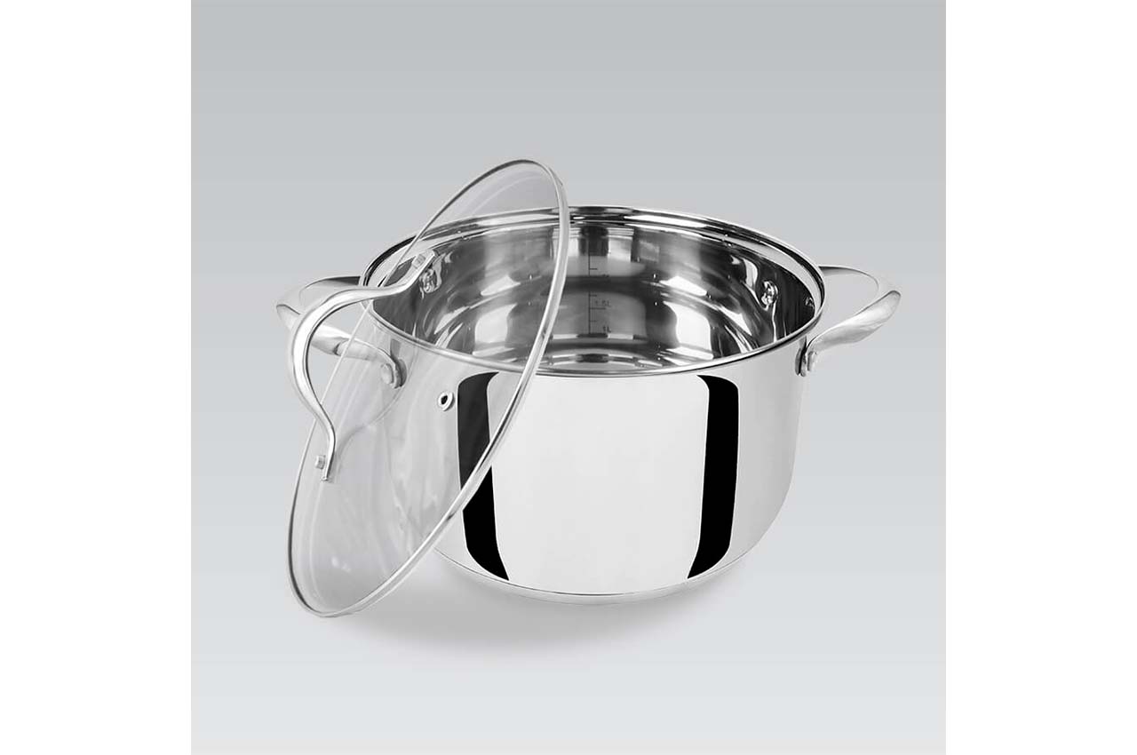 Кастрюля нержавеющая Maestro - 200 мм x 3,4 л