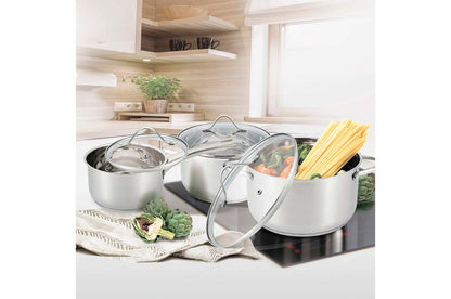 Набор посуды нержавеющий Maestro - 2,5 x 3,4 x 1,8 л (3 шт.)