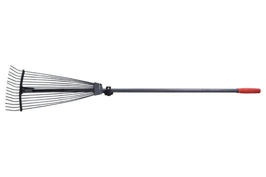 Грабли веерные Mastertool - 15 прутьев раздвижные с ручкой