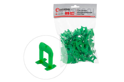 Основа для выравнивания плитки Intertool - 1 x 9 x 70 мм (100 шт.)