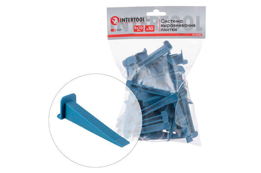 Клин для выравнивания полов Intertool - 9 x 70 мм (100 шт.)