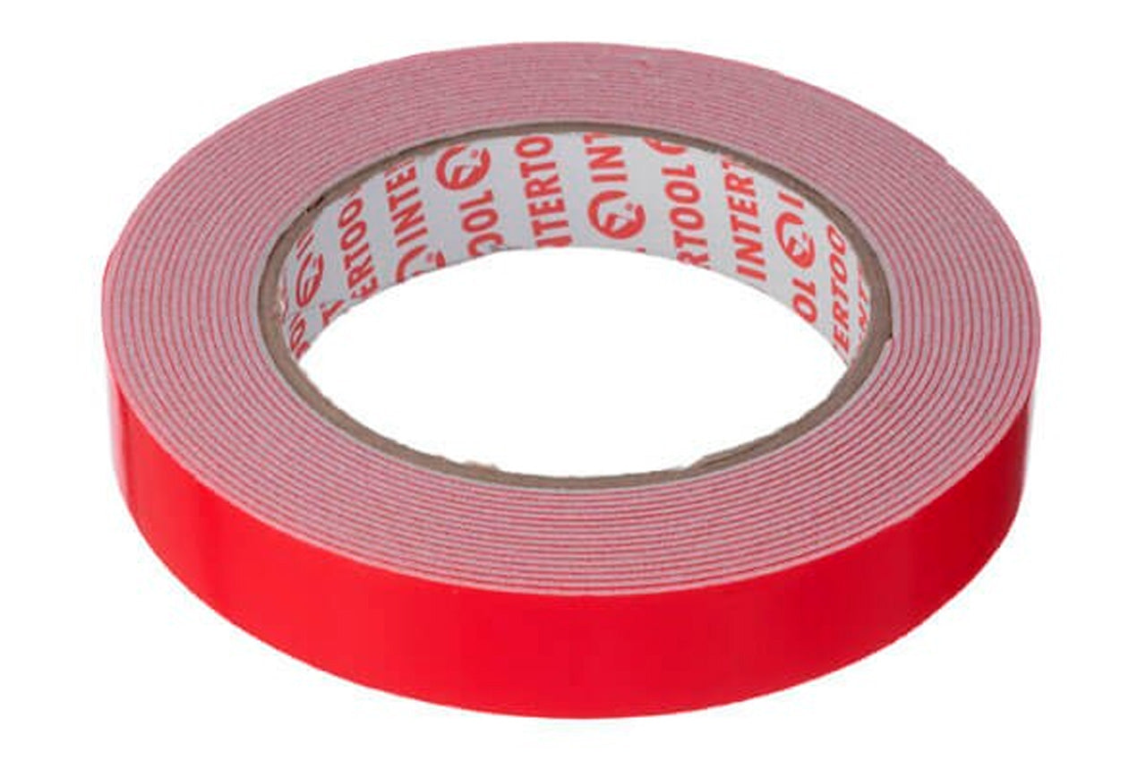 Лента двухсторонняя Intertool - 19 мм x 5 м универсальная