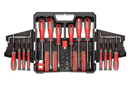 Набор отверток Intertool - PH x SL x T с битами и головками 63 ед.