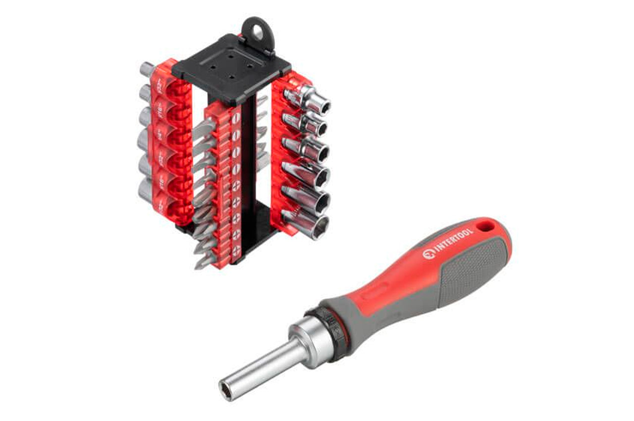 Отвертка Intertool - реверсионная 31 ед.