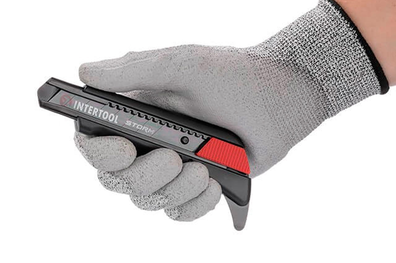 Нож сегментный Intertool-Storm - 18 мм для линолеума