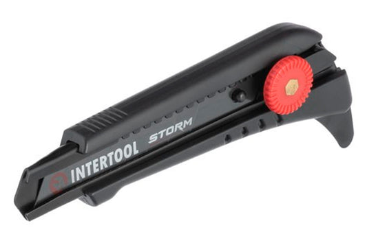 Нож сегментный Intertool-Storm - 18 мм винтовой для линолеума