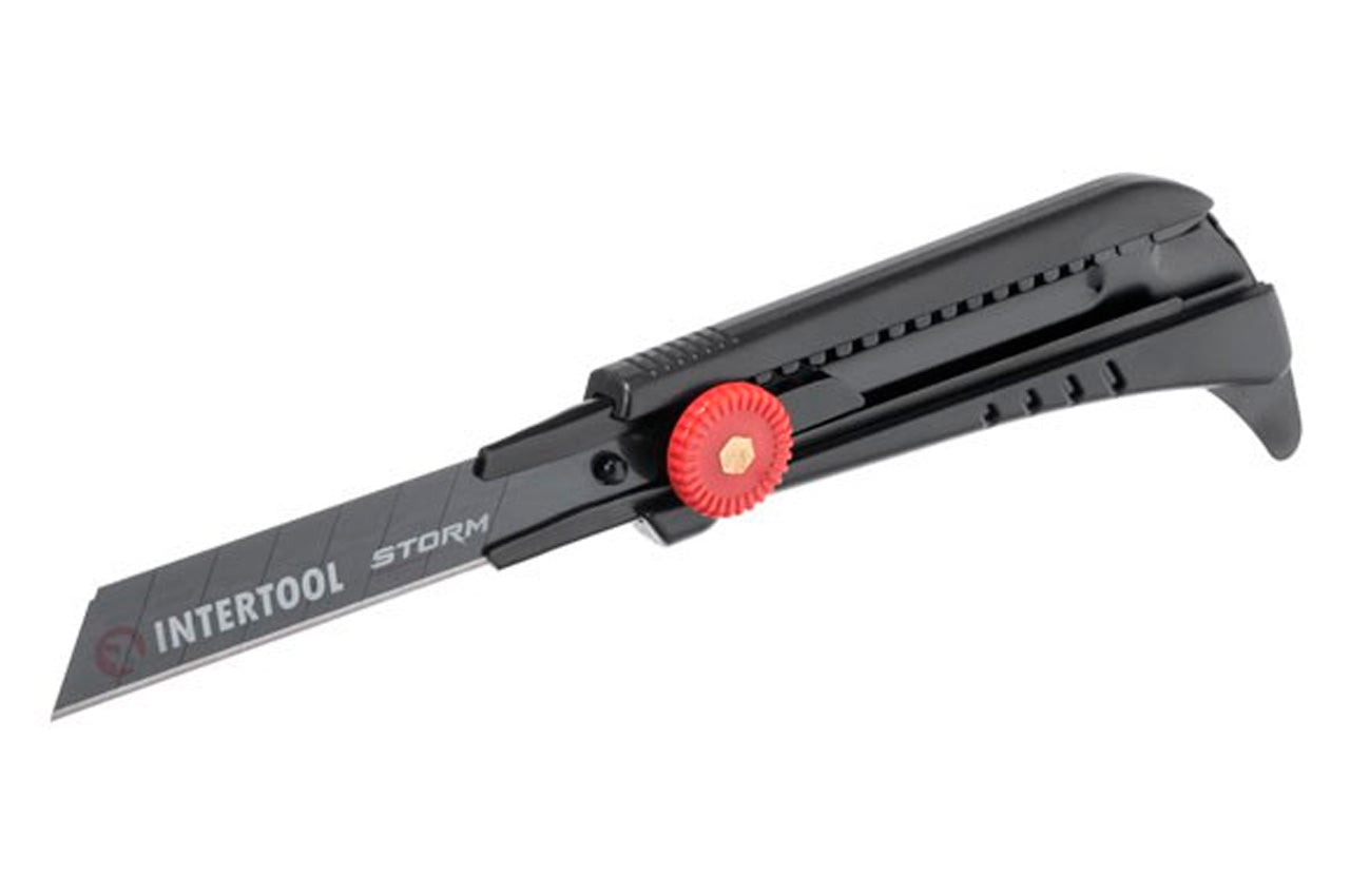 Нож сегментный Intertool-Storm - 18 мм винтовой для линолеума